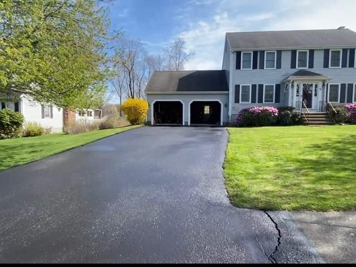 Asphalt project completed by Boston Alliance Sealcoating