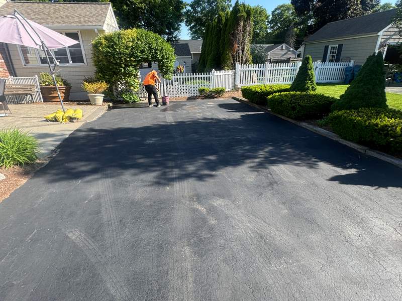 Asphalt Sealcoating project by Boston Alliance Sealcoating in Massachusetts