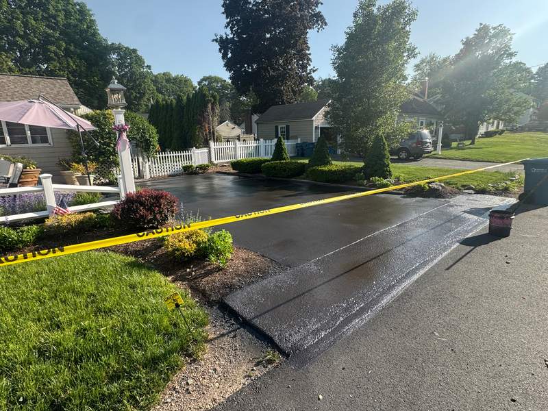 Asphalt Sealcoating project by Boston Alliance Sealcoating in Massachusetts