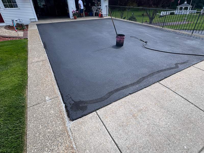 Asphalt Sealcoating project by Boston Alliance Sealcoating in Massachusetts