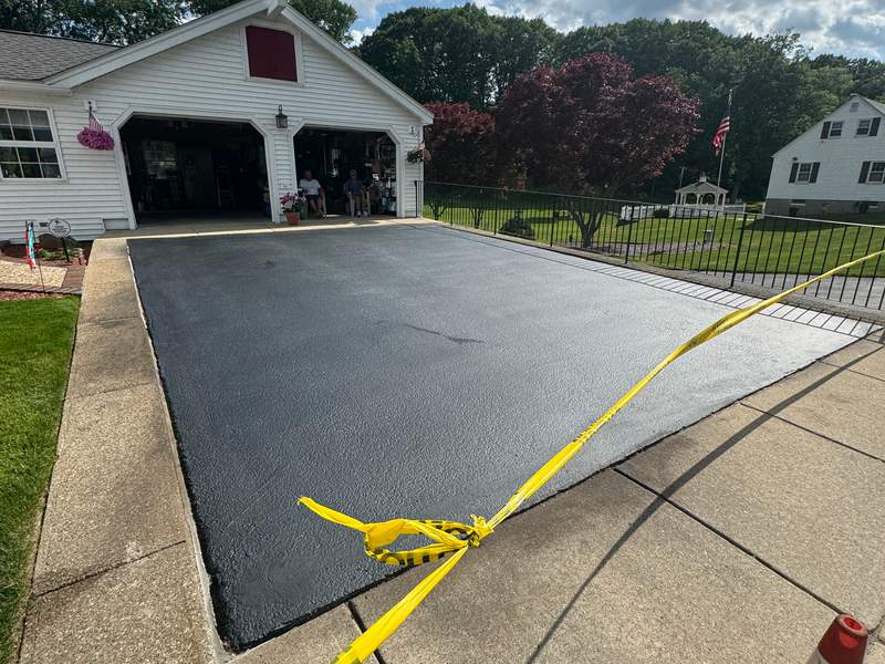 Asphalt Sealcoating project by Boston Alliance Sealcoating in Massachusetts