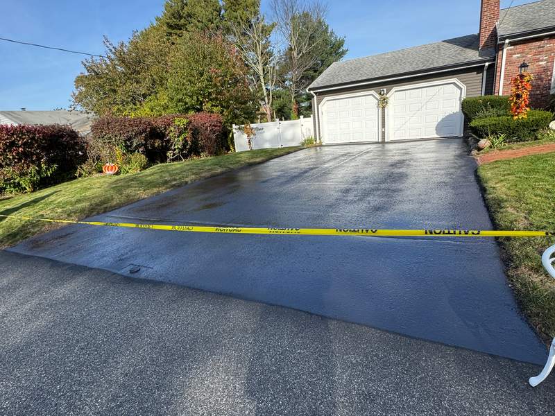 Asphalt Sealcoating project by Boston Alliance Sealcoating in Massachusetts